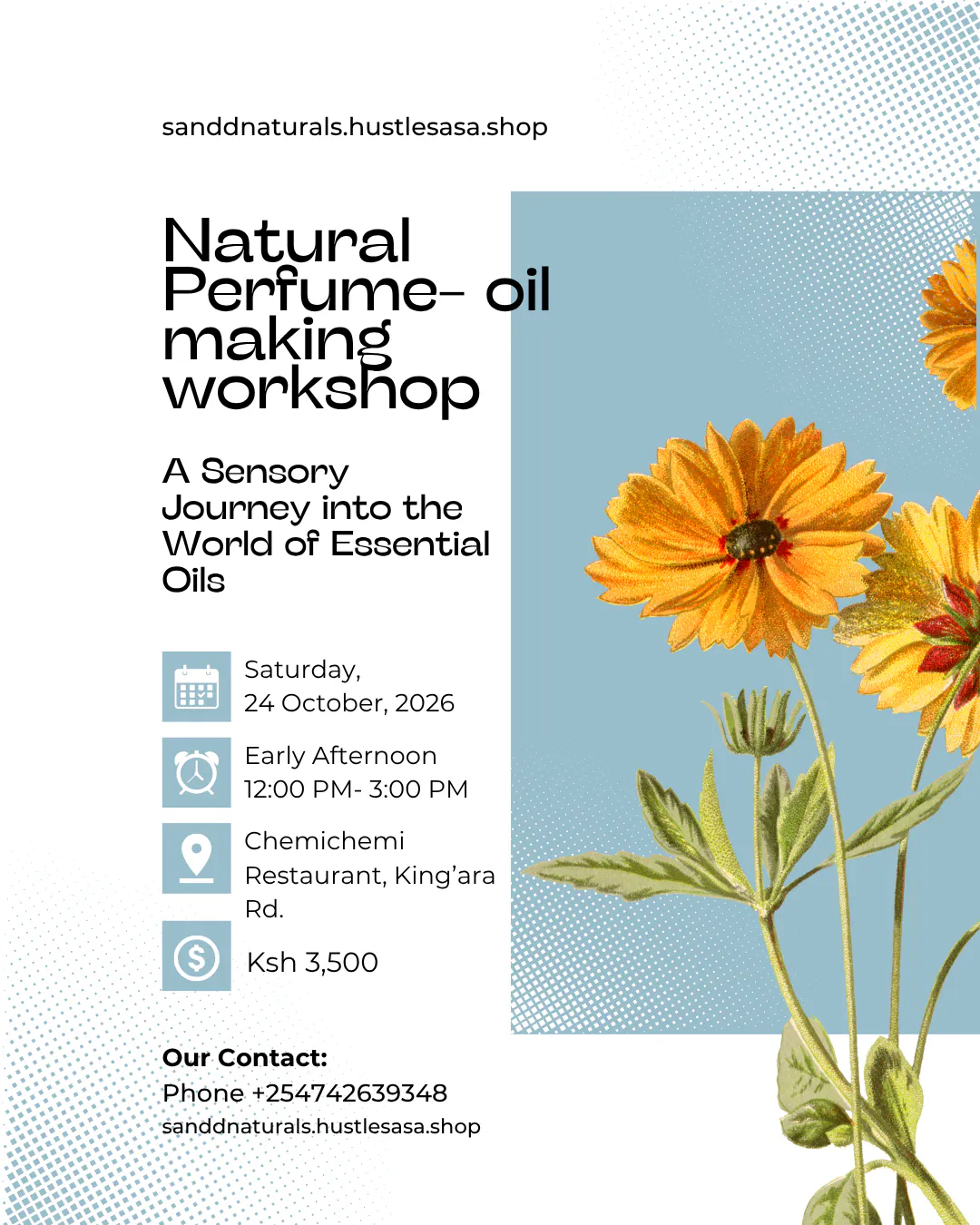 24th October scent blending workshop